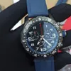 F1 Montre de luxe VK 쿼츠 무브먼트 남성용 시계 사파이어 표면 스테인리스 스틸 루미너스 옐로우 다이얼 러버 스트랩 relojes lujo para hombre 크로노그래프 시계