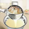 Gotowanie łyżki do zupy z sitkiem ze stali nierdzewnej łyżka na gorąco