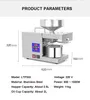 Inteligente doméstico Prensa de Óleo da Máquina de Prensa de Temperatura de Sésamo De Sesão Manteiga de Óleo Pequena Máquina de Imprensa Frio Comercial