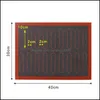 مطبخ آخر من أدوات الخبز ، شريط طعام في المنزل حديقة مثقبة للخبز سجادة الخبز غير مصقفة لبطانة فرن لملفات تعريف الارتباط / الخبز / المطبخ AESS