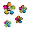 Plum Blossom Fingertip Fidget Spinner Toys Push Bubble Popper Tiktok Tik Tok Fashion Stress Relief Finger Fun Toy Decompression Hand Spinners Game