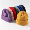 Otoño Invierno Tapas de lana de punto estudiante yuppie gorra sombrero sombrero frío sombreros