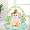 Baby aktivitet lekmatta baby gym pedagogisk fitness ram multi-konsol baby leksaker musik piano spel crawl matts matta