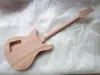 Yeni DIY 1 Set Bitmemiş Gitar Boyun ve Vücut Elektro Gitar Kiti DIY PARTLER Tüm Hardwares Gül Kavrağı