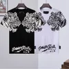 Designer t-shirt tiger Mens Skull Diamond T Shirts Short Sleeve Brand Spring Summer High O-neck Quality Men's Clothing