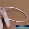 DOTEFFIL Bracciale rigido in argento sterling 925 con apertura liscia per donna Gioielli per feste di fidanzamento da sposa Prezzo di fabbrica design esperto Qualità Ultimo stile