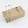 Fashionable High Quality PU Leather Car Tissue Box Sun Visor Hanging Napkin Case For Auto Storage Accessory