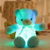 30 cm 50 cm Papyon Teddy Ayı Işık Bebek Dahili LED Renkli Işık Fonksiyonu ile Sevgililer Günü Hediye Peluş Oyuncak RRB12505