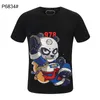 panda T-shirt herr Dödskalle kristall T-shirts Sommar Basic Solid tryck bokstav Bear Skateboard Casual Punk toppar T-shirt man kvinnor Skjortor kläder orangutang tiger kort ärm M-3XL