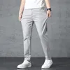Men's Pants 2022 Arrival Pant Spring Summer Zipper Pocket Breathable Solid Color Mid Slim Fit Jogging Male Trousers