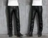 Men's Pants Genuine Leather Quality Black Motorcycle The First Layer Of Sheepskin Male Personality