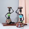 Northeuins 2 PC/SET African Candlestick Fuugines Dekorativa ljusstakar TEALIGHT INTERRIOR HEM HELSIELDRUM DECORATION GIFT 210910