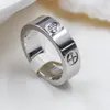 Top Quality Titanium steel love ring silver rose gold wedding Jewelry ladies engagement Ring without box279c