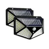 Lampy słoneczne 100 LED Lampka zewnętrzna Wodoodporna ściana czujnika ogrodu komórkowego na letni dom i światła uliczne