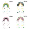 Tkana chmura Rainbow Wiszące dekoracji Ins Nordic Styl Home Wall Decor Dekoracje Dla Dzieci Wisiorek HHC7120