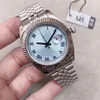 U1 Factory ST9 Baby Blue Dial Watch gecanneleerde bezel automatische beweging 41 mm mannen horloges roestvrijstalen heren jubileumriem polshorloges