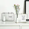 Nordic Plant Ceramic Vase Postcard Display Shelf Office Desktop Decoration Frames for Pictures