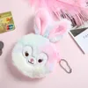 Kanin Plush Coin Bag Påsk Små bärbara kaninmynt Väskor för tjejer Påskfest Favoriter RRB13624