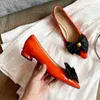 ALLBITEFO bow-knot real genuine leather women heels shoes fashon office work shoes thick heel high heel shoes high heels 210611