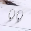 Edelstahl-Reifen-Ohrringe für Frauen Männer Runder Kreis-Ohrring Piercing Anti-Allergische Ohrschnalle Koreanische Mode Anti-Allergie 565