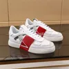 Italy classic fashion casual shoes patchwork trendy sneakers ladies punk rivet low-top men's leather skateboard sports shoes