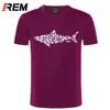 REM Shark Scuba Diver T-shirt Tee Divinger Dive Funny Birthday Gift Present for Him Men Adult T Shirt Short Sleeve Cotton 210629