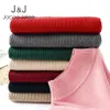 Jocoo Jolee solide pull à col roulé hiver mince pull tricoté pull décontracté femme basique hauts Streetwear tricot 210518