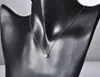 JeeMango Classic Titanium Steel 5Ct Cubic Zirconia Choker Pendant Neckalces Jewelry Trendy Lovely Necklace For Women N17039