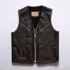 Australian sheep leather in one vest V-neck slim-fit short winter warm Lamb wool coat