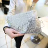 Fashion Ladies Glitter Sequins Handbag Messenger Bag Sparkling Party Evening Envelope Clutch Bag Wallet Tote Purse Shoulder Bag MM305c