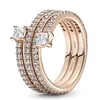 NUOVO anello in argento sterling 100% 925 Fit Pandora colorato amore cuore fiori rosa margherita anelli per le donne europee matrimonio gioielli di moda originali