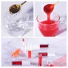 Läppglans 12 färg flytande pigment för färgning av färgämne vattenolja dubbel användning lipgloss diy slime candy baka glass