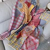 Design Real Wool och Cashmere Blanket Carriage Plaid Mönster Kom med Taggar Blankets för Bäddsoffa Luftkonditionering Utomhusresor Storlek