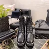 21 / 22a Nouveauté bottines de luxe pour femmes, bottines courtes de bonne qualité, créateur de mode 35 à 40, super populaires au comptoir Matière: cuir d'agneau froissé brillant