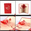 Event Festive Supplies Home & Garden1Pc 3D Diy Butterfly Flower Postcard Greeting Cards Valentines Birthday Party Invitation Card Mothers Day