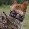 Militär taktisk hundkrage K9 Arbete Big Dog Collar Justerbar Pet Cat Dog Collars För Små Stora Hundar Utbildning Pet Produkter 210729