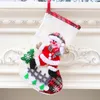 Julstrumpor Presentväska Dekoration Props Santa Claus Snowman Stora gåvor Candy Väskor Strumpor Dekorationer Gratis Ship 500
