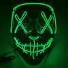 Máscara de Halloween LED luz de festa máscaras o ano eleitoral de purga grande máscaras engraçado festival cosplay traje suprimentos brilhos no escuro mma301