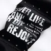 Stitching Patch Rivet Jeans Men's Rock Punk Letter Skull Print Pants Fashion Slim High Street Dark Souls Locomotive Trousers