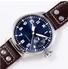 New Mens Watch Automatic Mechanical Pilot le Petit Prince 7 jours Réserve de puissance argenté Black Blue Toie Watches 9973313