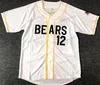 Ship från US Bad News Bears Baseball Jersey 1976 Chico Bail Bonds Kelly läckage Tanner Boyle Mäns Stitched White Top Quality Jerseys