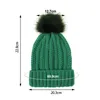 Mutsen 2021 Zijde Satijn Gevoerde Caps Winter Warm Women Wol Knit Muts Hoeden Faux Bont Pom Stretch Head Sjaal voor meisjes