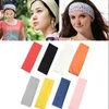 Mode voor dames 6 kleuren stretch hoofdband sport yoga haarband zweethoofd wrap unisex hoge elastische bandana's