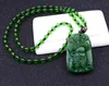 Grüne Guan-Gong-Amulett-Buddha-Halskette mit acht hohen imitierten Anhängersträngen