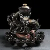 China Dragon Semi-automatic Tea Set Lazy Brewing Kung Fu Household Ceramic Pot Ceremony229G