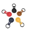 Colorful Leather Keychain Party Favor Anti-lost Airtag Protector Bag All-inclusive key chain locator Individually Packaged Small Gift