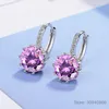 Dangle Chandelier Fashion Round 20ct Lab Diamond Zirconia Drop Earrings For Women Whole Jewelry 925 Silver EH755186046