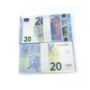 新しい偽のお金の紙幣パーティー10 20 50 100 200米ドルユーロRealistic Toy Bar Propsコピー通貨ムービーマネーFAUXビレット100個/パック
