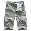 4 couleurs hommes Cargo Shorts été Style classique 100% coton décontracté Bermuda Section mince pantalon court homme marque 210720