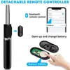 Monopod 4 w 1 Bezprzewodowa kompatybilna z Bluetooth Selfie Stick Składany Mini Stripod Expandable Monopod z pilotem do IOS / Android